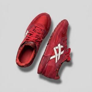 Asics Suede Mesh Gel-Lyte V Sneaker Valentines Day Red White Mens 10